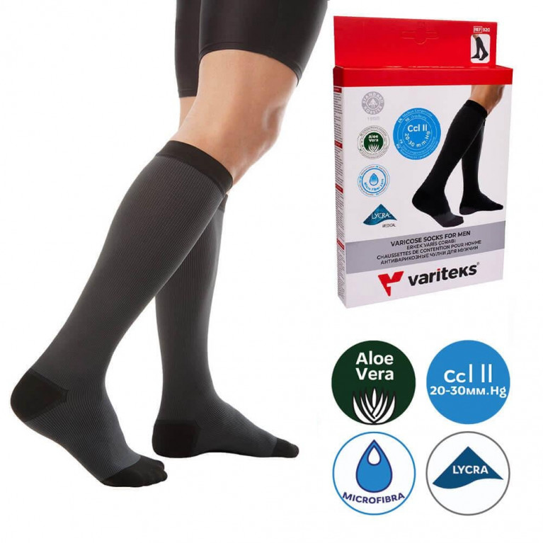 Варитекс/920/ гольфы мужские черные микрофибры