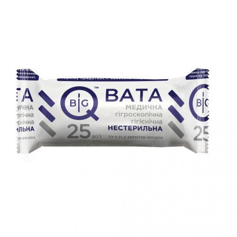 Вата нестерильная 25, 30 г