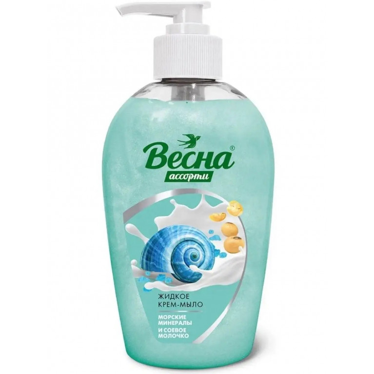 Весна мыло жидкое 280 мл/морские минералы и соевое молочко/