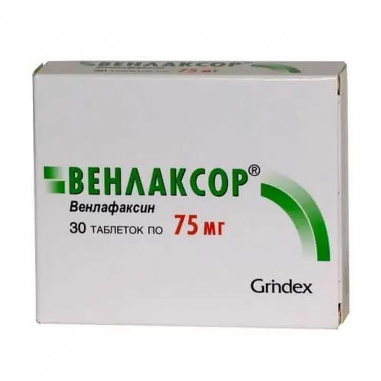 Венлаксор таблетки 75 мг №30/ГРИНДЕКС/