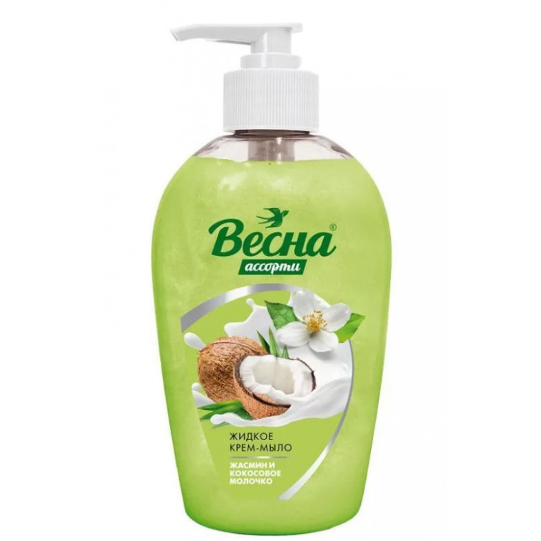 Весна мыло жидкое 280 мл/жасмин и кокосовое молочко/