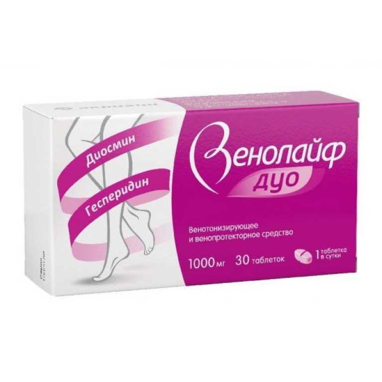 Венолайф Дуо таблетки 1000 мг №30