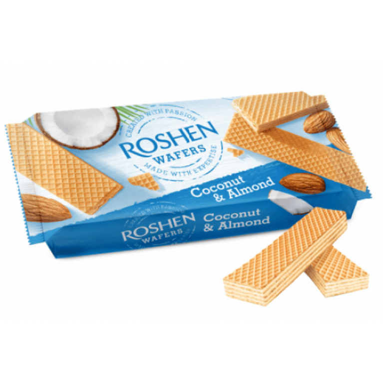 Вафли Рошен кокос+миндаль 216г