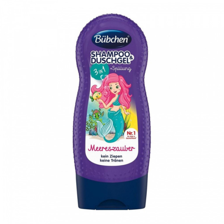 Бюбхен шампунь-гель для душа 2в1 230 мл/русалочка/