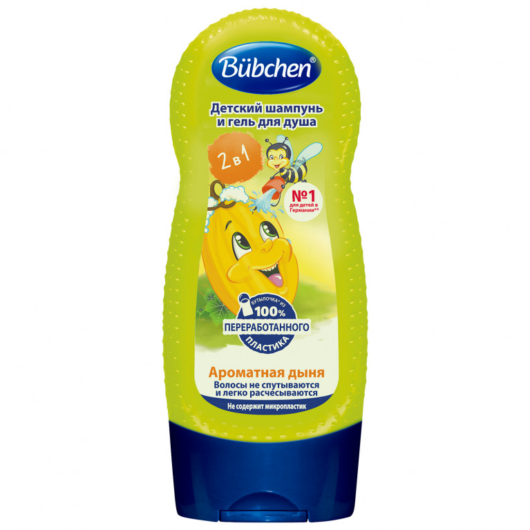 Бюбхен шампунь-гель для душа 2в1 230 мл/дыня/