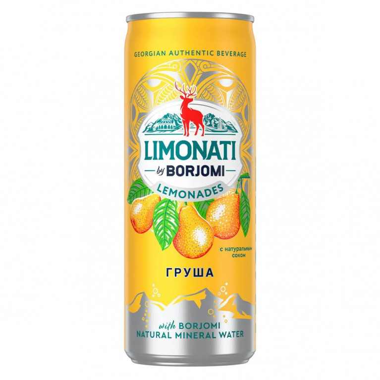 Боржоми лимонад 0,33 мл/груша/
