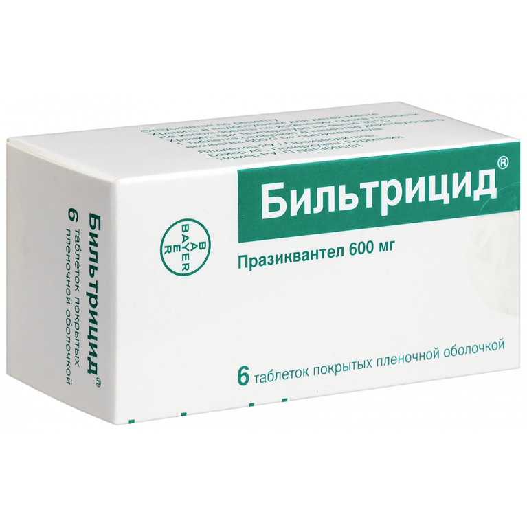 Бильтрицид таблетки 600 мг №6