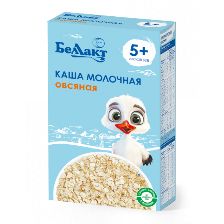 Беллакт каша молочная 200 г/овсяная/