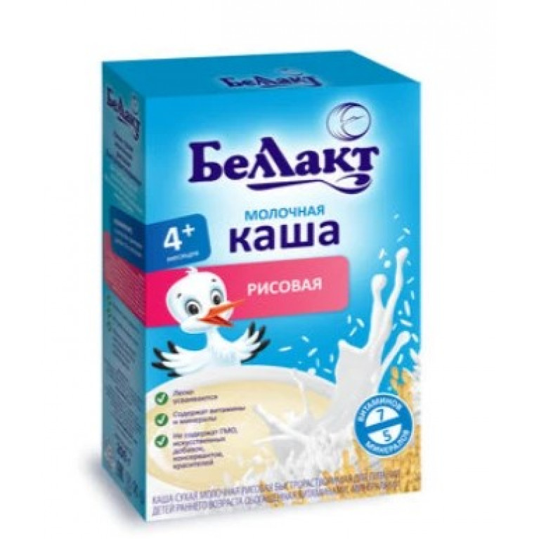Беллакт каша молочная 200 г/рисовая/