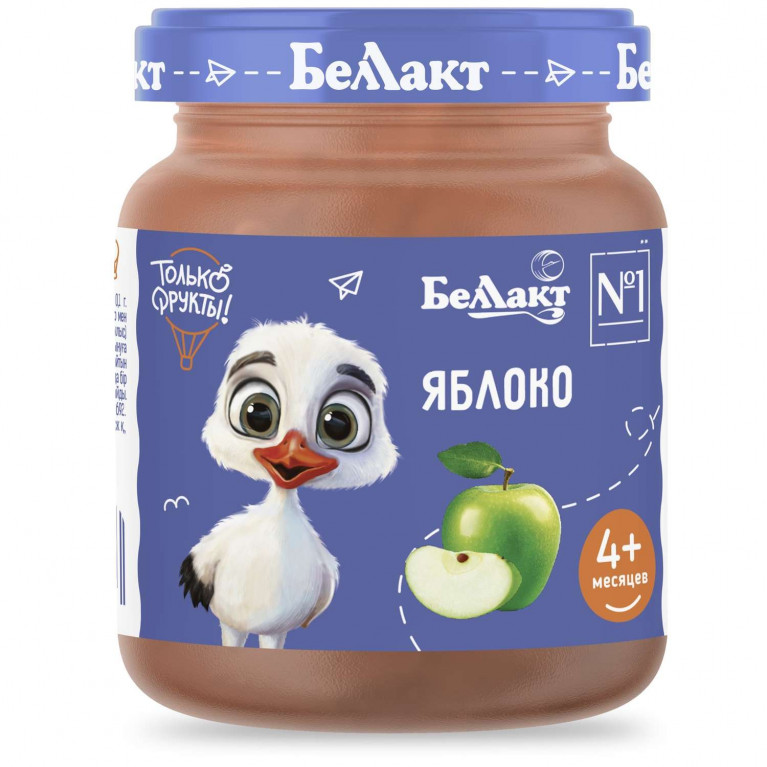 Беллакт пюре 100 г/яблоко/
