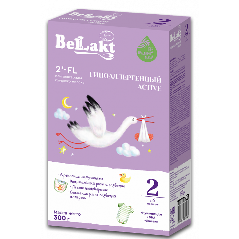 Беллакт смесь гипоаллергенный 2 с 6 месяцев 300 г