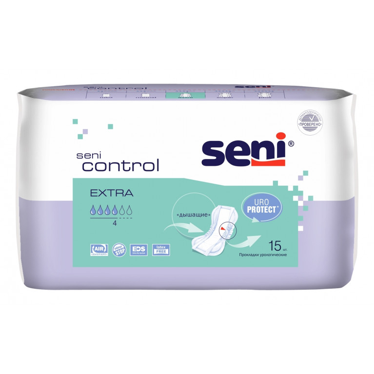 Белла урологические прокладки seni lady control extra 4 капли №15