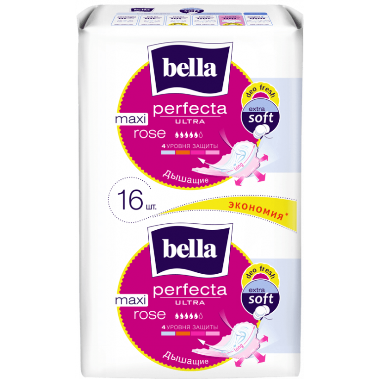 Белла прокладки Перфекта белая серия макси №16/роус/