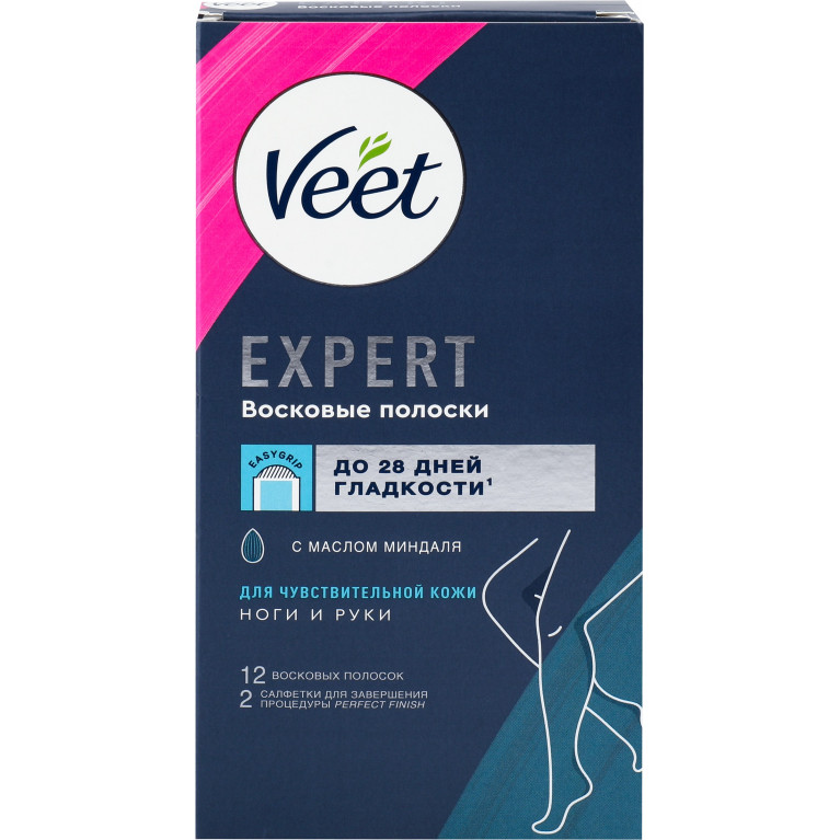 Вит восковые полоски для чувствительной кожи №12
