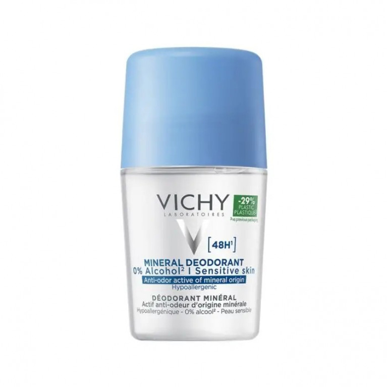Виши дезодорант шариковый минеральный 48 часов защиты 50 мл 
