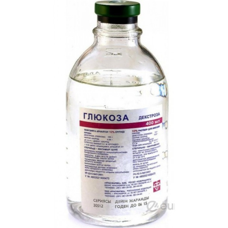 Глюкоза раствор 5% 400 мл/Казахстан/