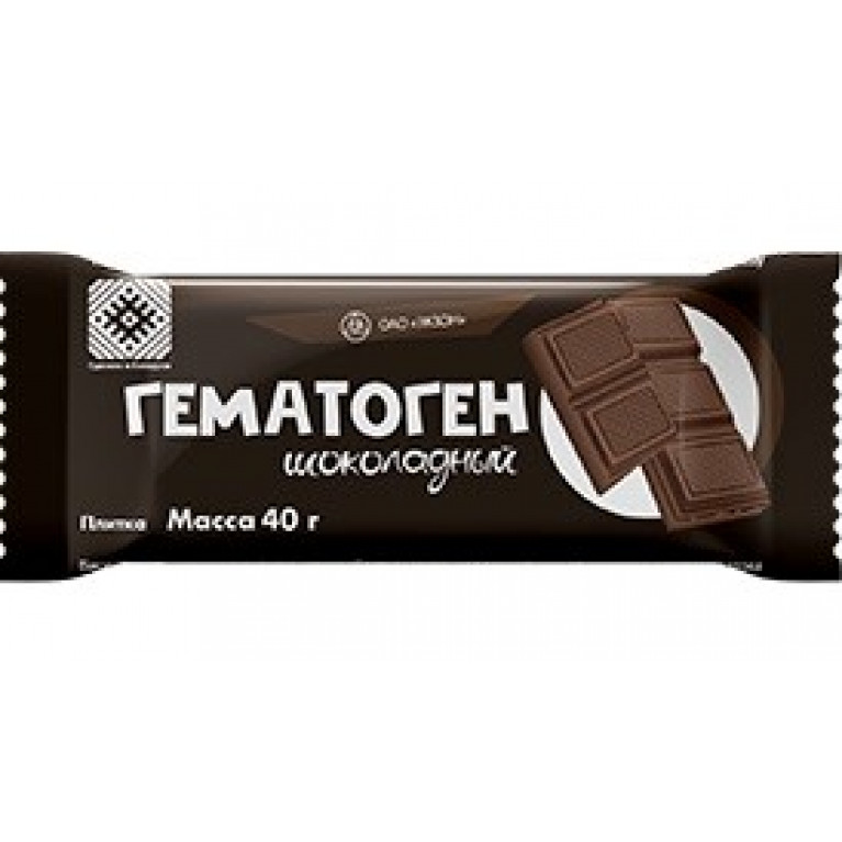 Гематоген экзон 40 г/шоколадный/