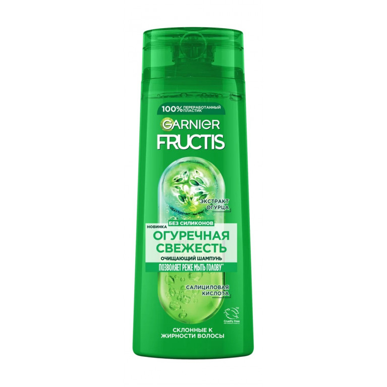 Гарньер Фруктис шампунь 400 мл/огуречная свежесть/