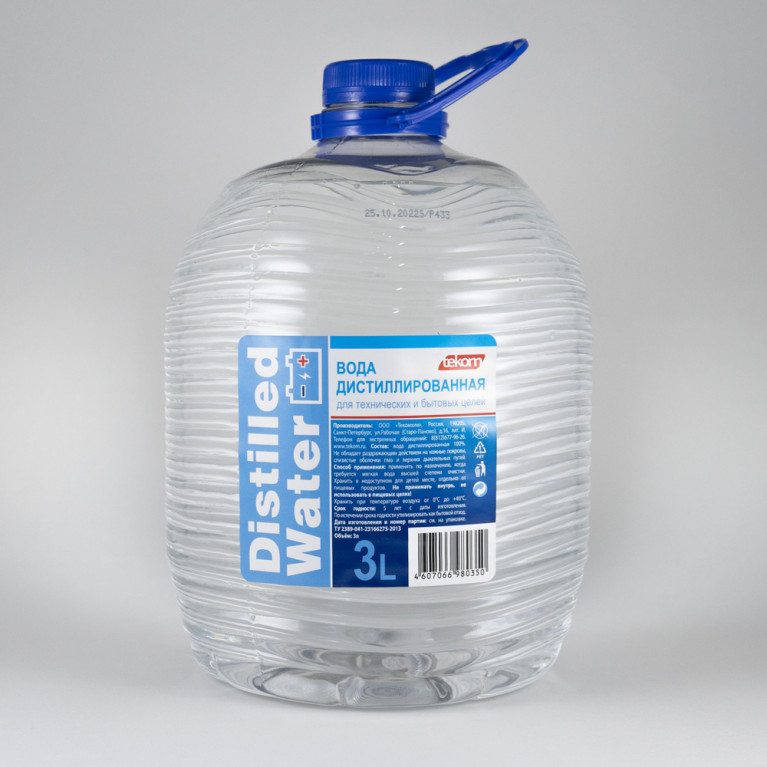 Вода дистиллированная 3 л 