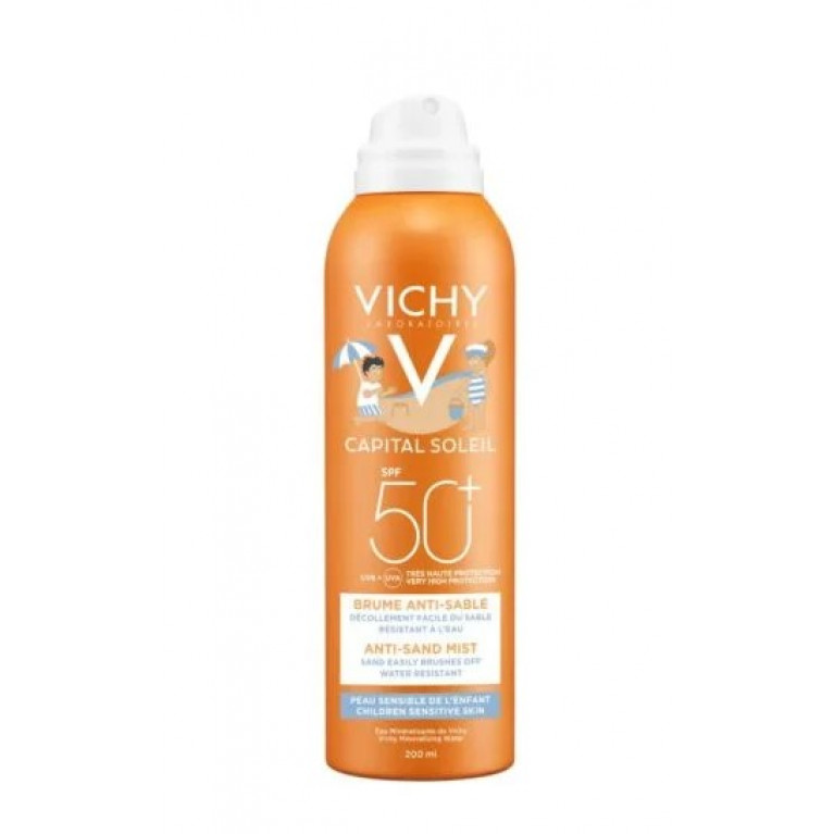 Виши Капиталь солей солнцезащитный спрей SPF-50+ детский 200 мл