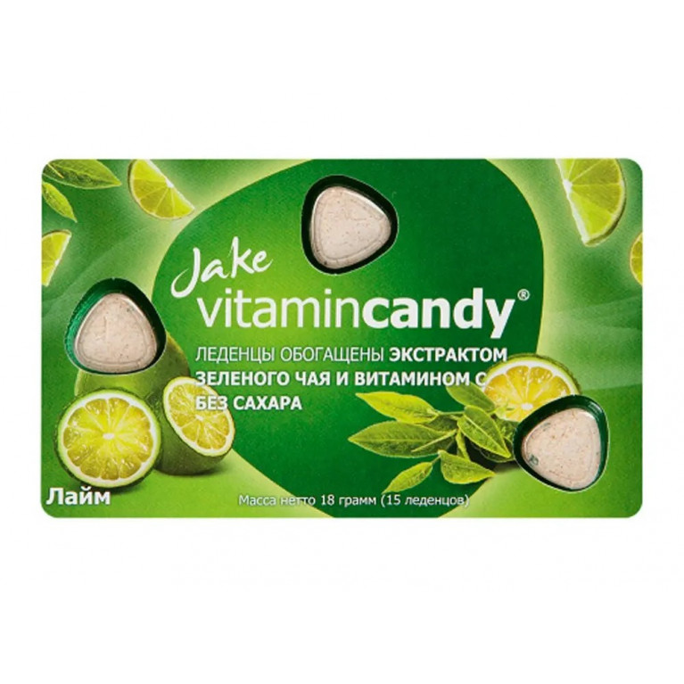 Витаминкенди леденцы №15/зеленый чай,лайм/