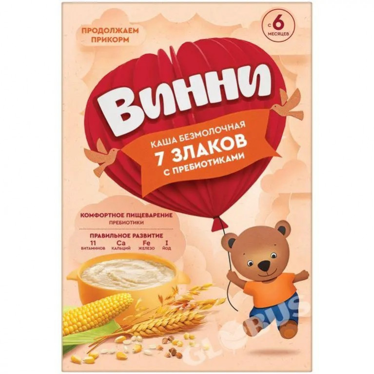 Винни каша безмолочная 200 г/7 злаков/
