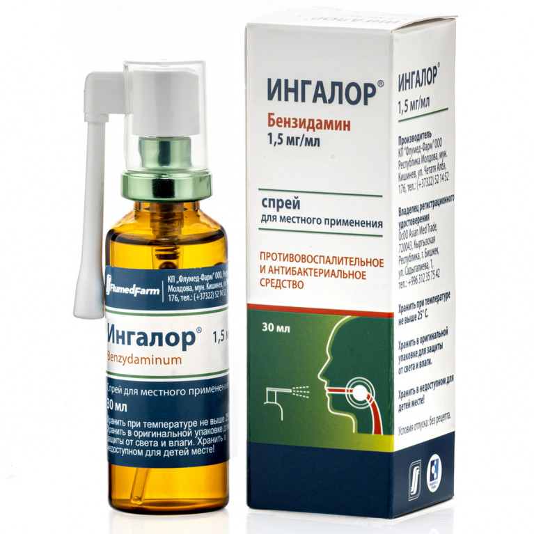 Ингалор спрей 1,5 мг/мл 30 мл