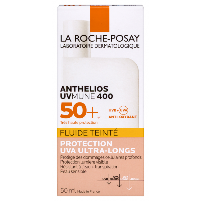 Ля рош-позе антгелиос UV Mune солнцезащитный флюид с тоном SPF-50+ 50 мл