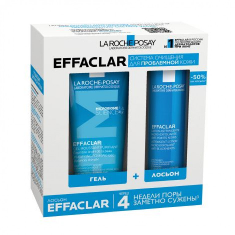 Ля Рош-позе набор Эффаклар гель 200 мл+лосьон 200 мл
