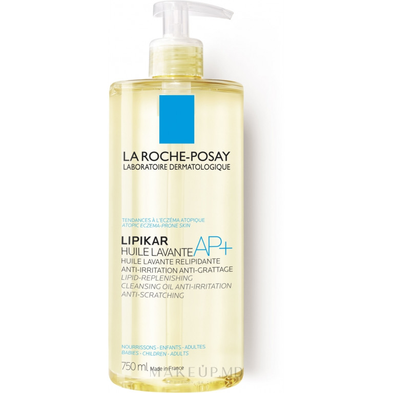 Ля рош-позе липикар АР+ масло смягчающее для ванны и душа 750мл
