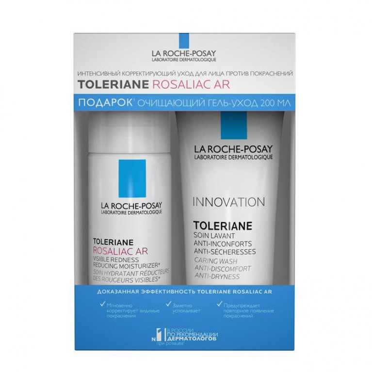Ля рош-позе набор Толеран Розалик очищающий гель 200мл+концентрат