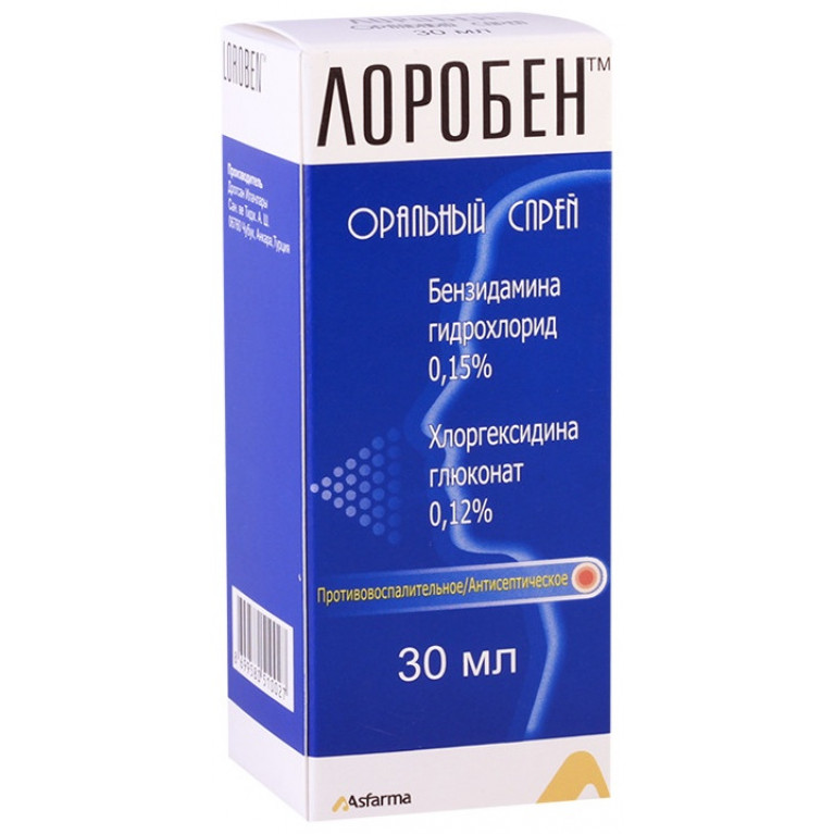 Лоробен спрей оральный 30 мл