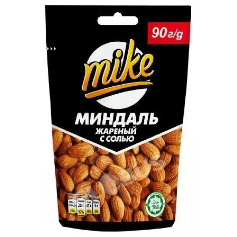 Майк миндаль жареный с солью 90 г