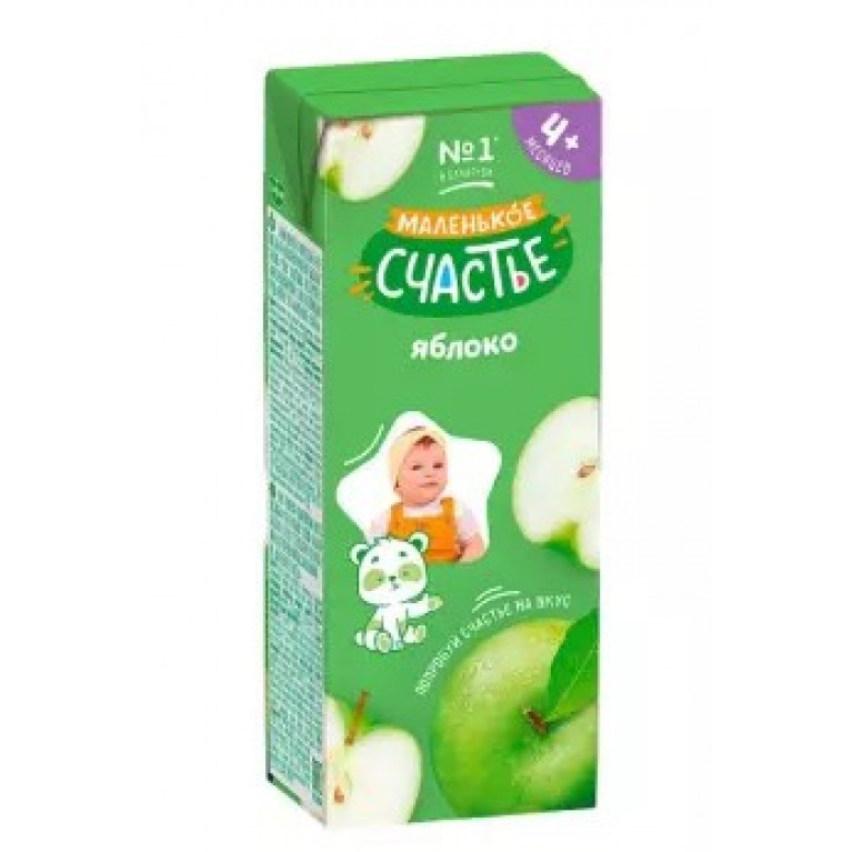 Маленькое счастье сок 200 мл/яблоко/
