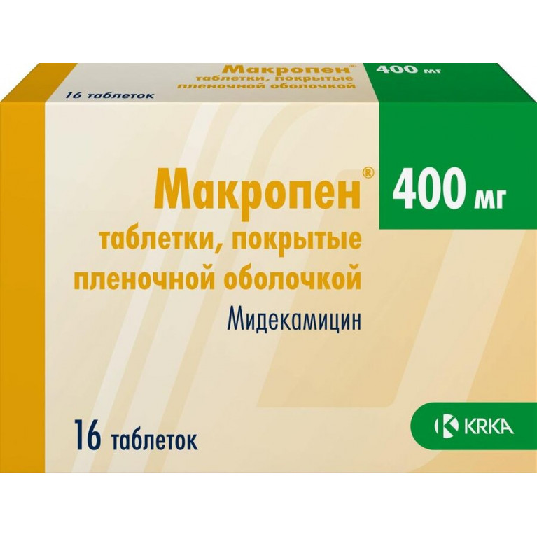 Макропен таблетки 400 мг №16 