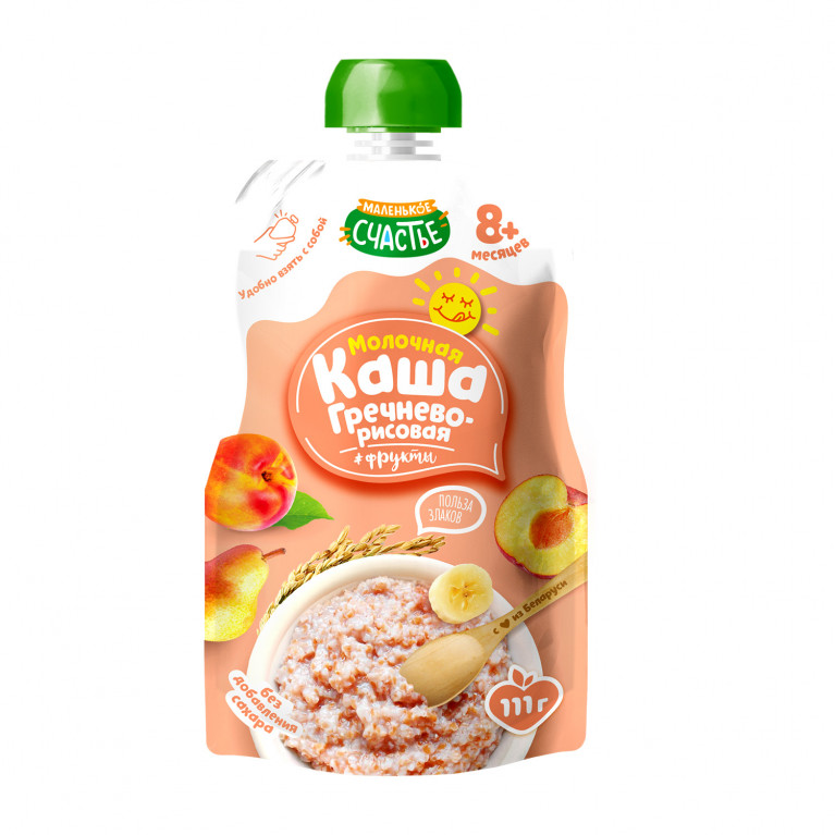Маленькое счастье каша гречнево-рисовая  111г