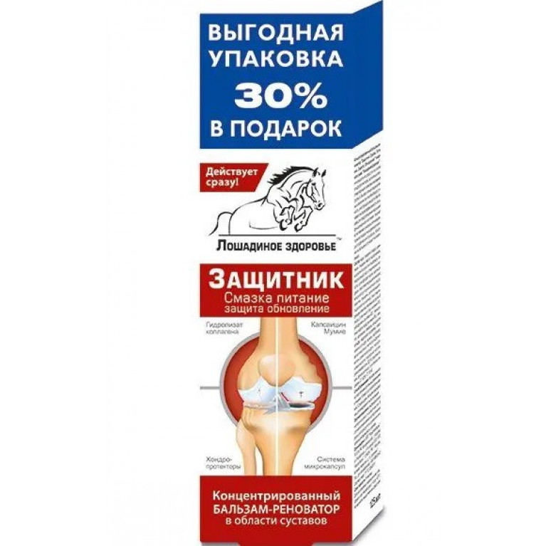 Лошадиное здоровье бальзам-реноватор 75 мл/в области суставов/