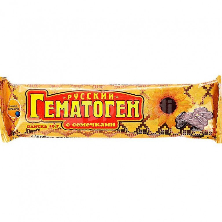 Гематоген Русский 40 г/с семечками/