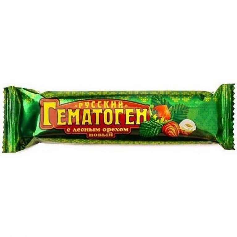Гематоген Русский 40 г/с лесным орехом/
