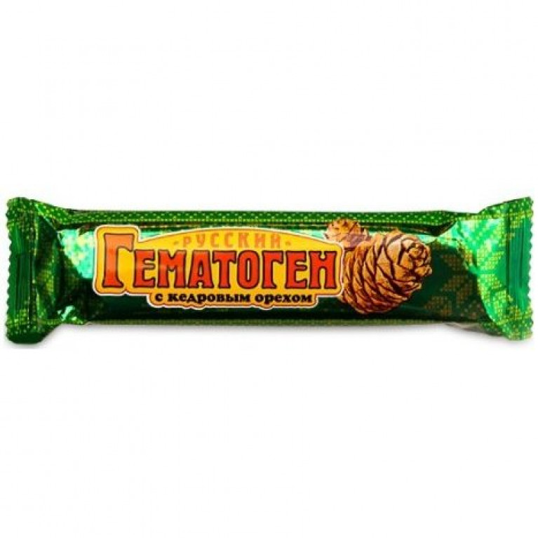Гематоген Русский 40 г/с кедровым орехом/