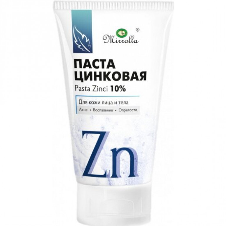 Паста цинковая Mirrolla 10% туба 40 мл
