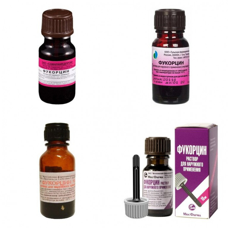 Фукорцин раствор для наружного применения флакон 10 мл