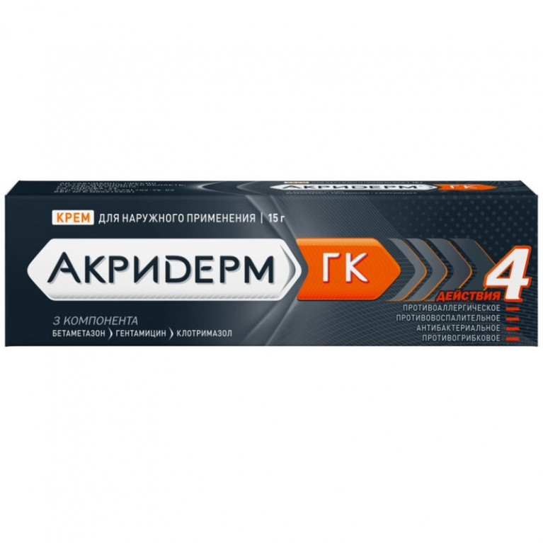 Акридерм ГК крем туба 15 г