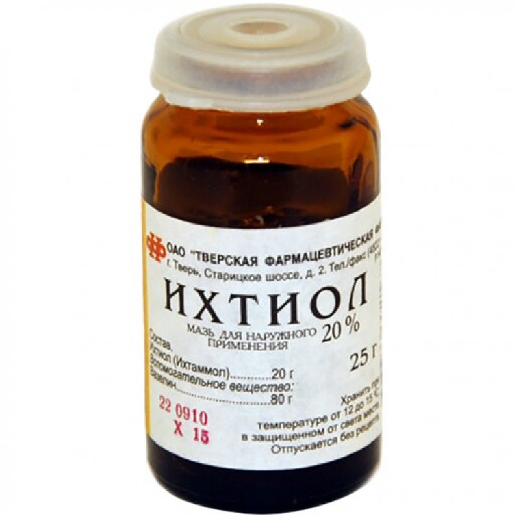 Ихтиоловая мазь 10% 25 г банка/ИМЭКС/