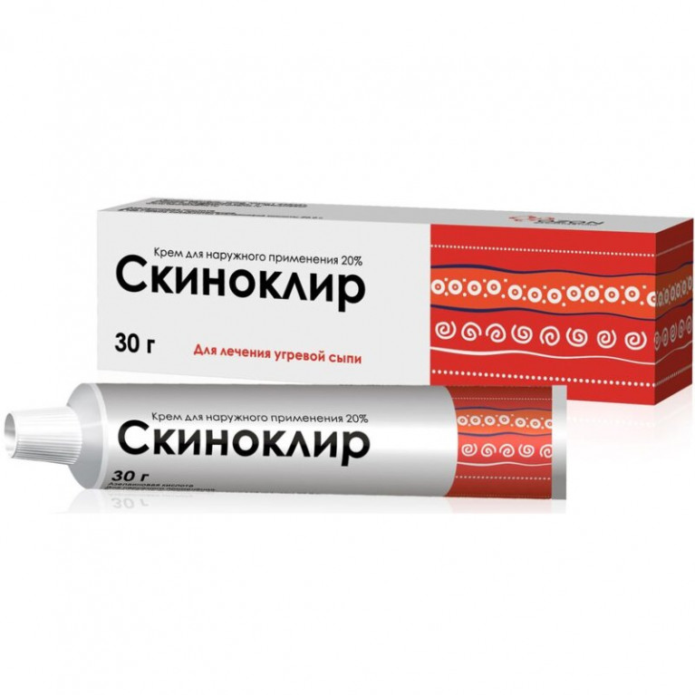Скиноклир крем для наружного применения 20% 30 г туба 1 шт.