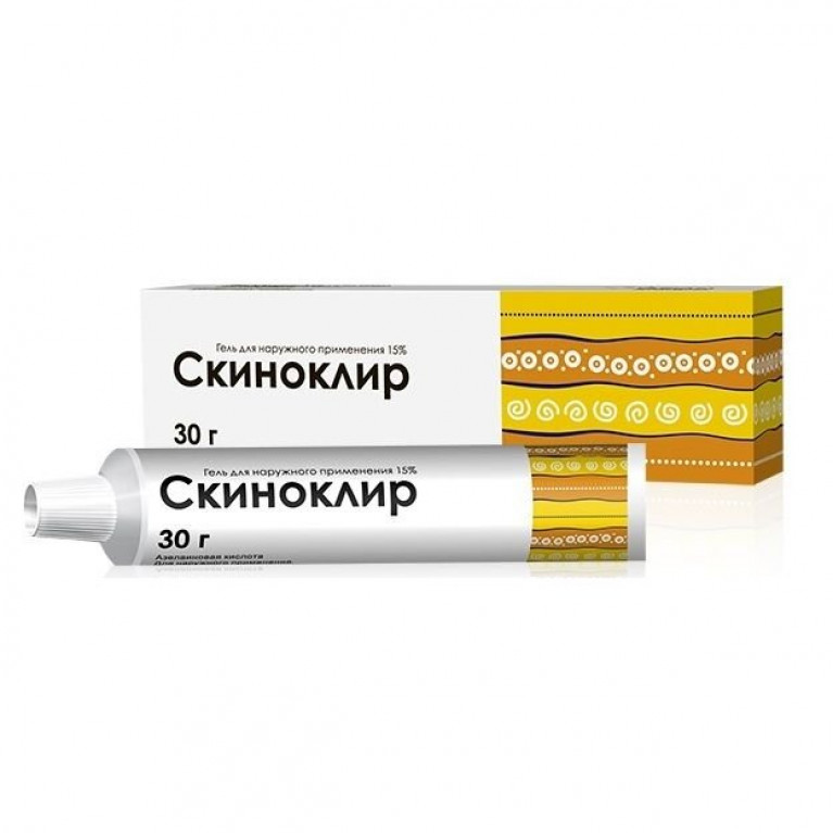 Скиноклир гель для наружного применения 15% 30 г туба 1 шт.
