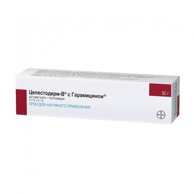Целестодерм В с Гарамицином крем для наружного применения 0,1% 30 г туба 1 шт.