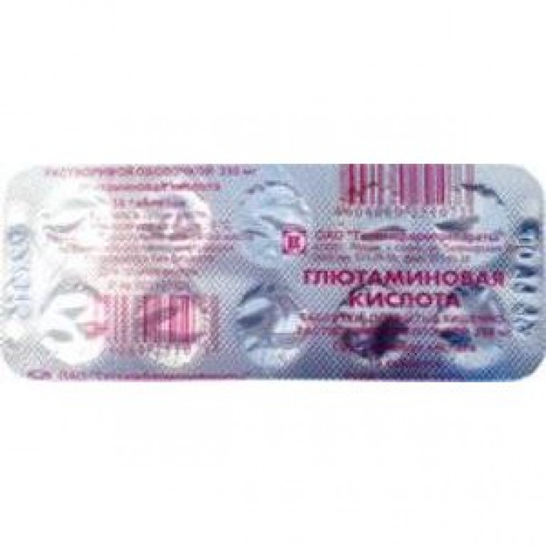 Глютаминовая кислота таблетки 250мг 10 шт/Татхимфармпрепараты/