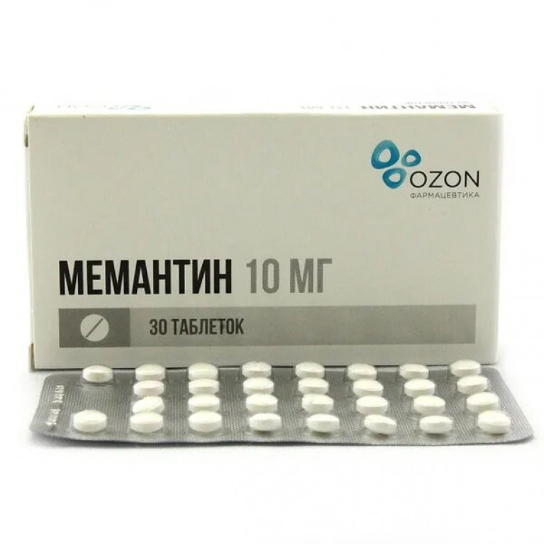 Мемантин таблетки 10 мг №30