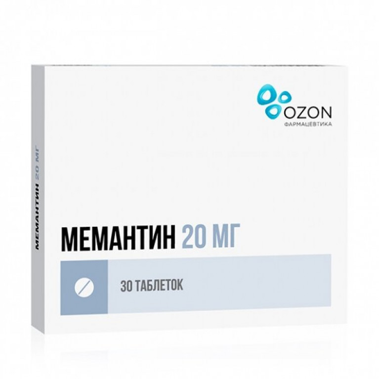 Мемантин таблетки 20 мг №30 